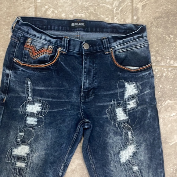 CJ Black Mens Boot Flex Stretch Distress Sz‎ 32 x 32 - Picture 2 of 11